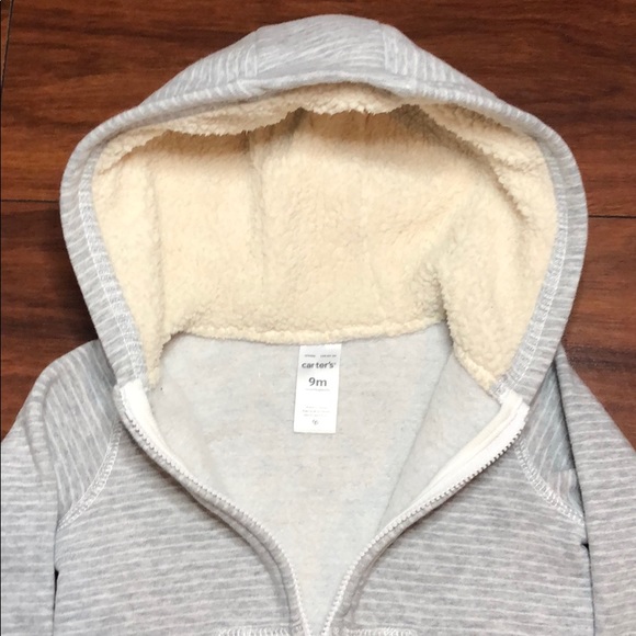 🛎 Carter’s Fleece Hood Zip Up Hoodie (SALE!) (9 Months) - Picture 2 of 6